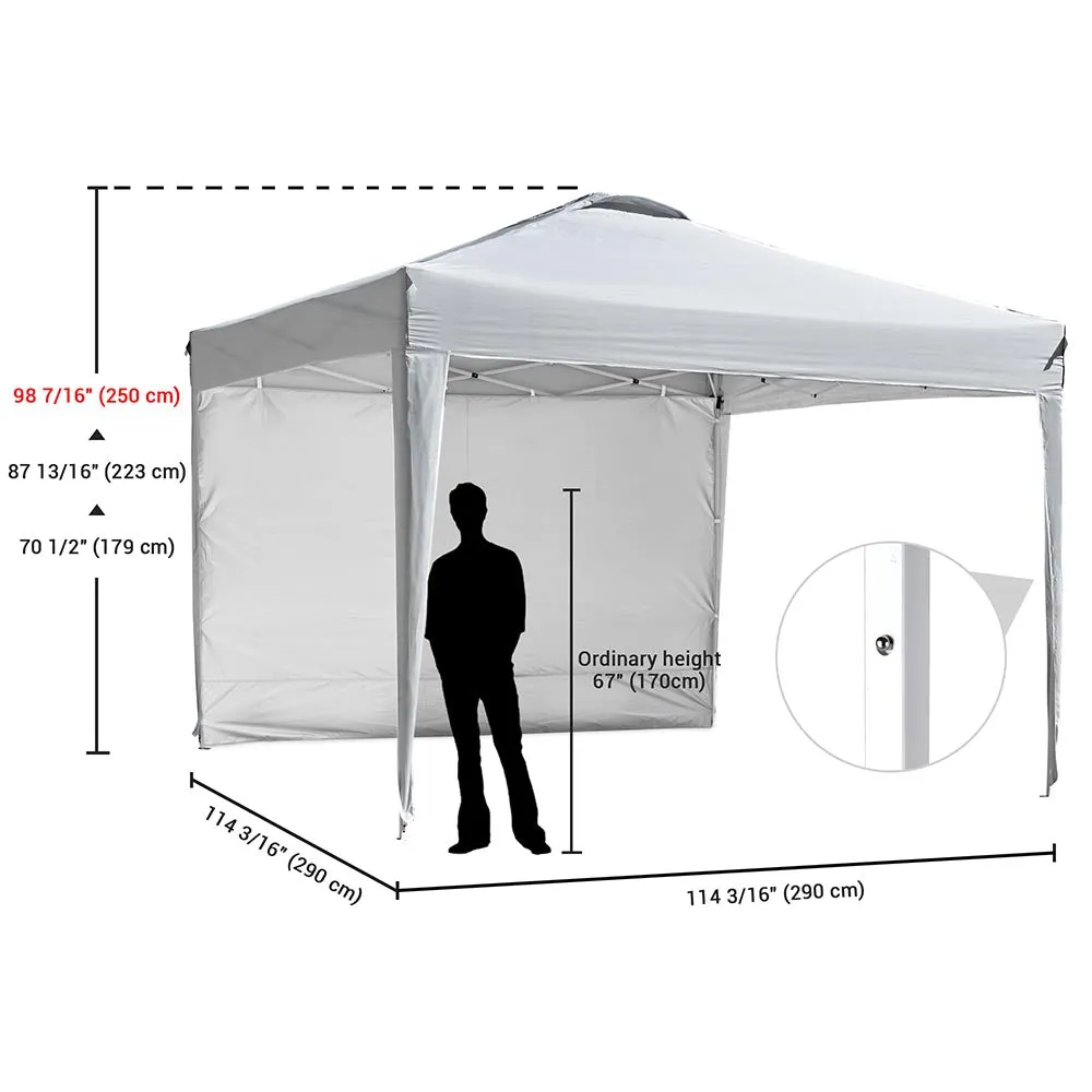 10x10 Waterproof Pop Up Canopy Tent Color Options