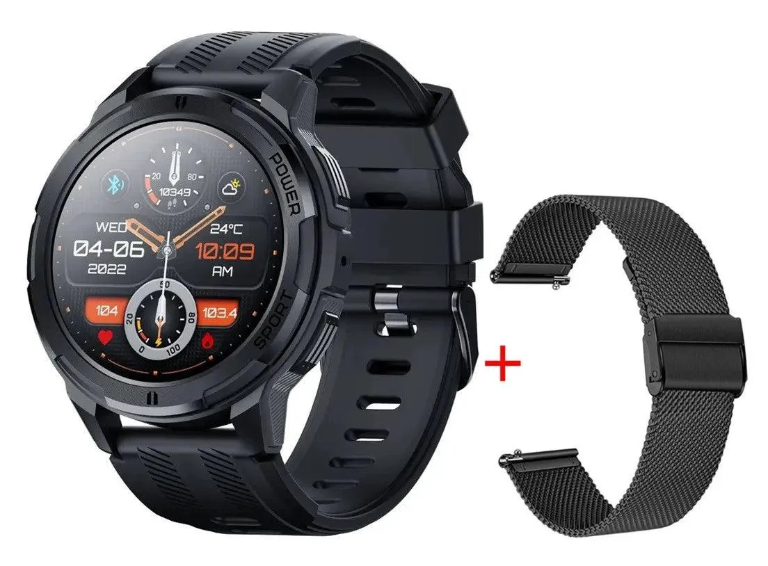 2024 All-Weather AMOLED Smartwatch with Advanced Health Tracking and Bluetooth Sync for iOS and Android