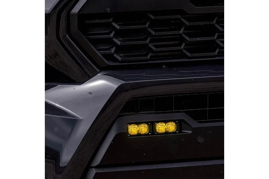 2024  Toyota Tacoma Baja Designs S2 Sport Dual Fog Pocket Light Kit, Wide Cornering/Amber