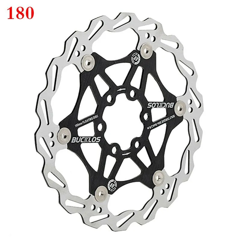 2PC BUCKLOS Bicycle Disc Brake 160/180/203 bike Floating Rotors Stainless Steel Mountain Bike Brake Rotor Mtb rotors Part 1PC