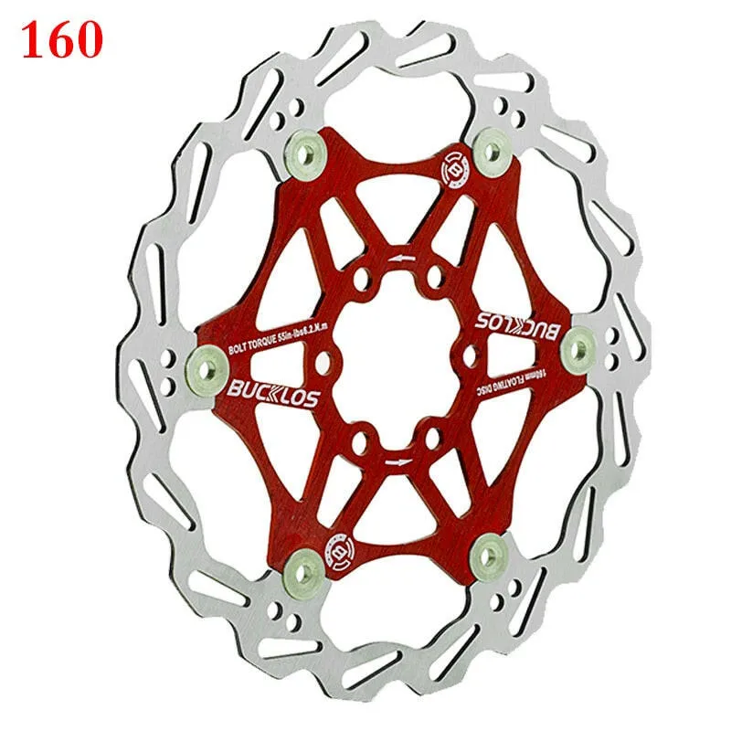 2PC BUCKLOS Bicycle Disc Brake 160/180/203 bike Floating Rotors Stainless Steel Mountain Bike Brake Rotor Mtb rotors Part 1PC