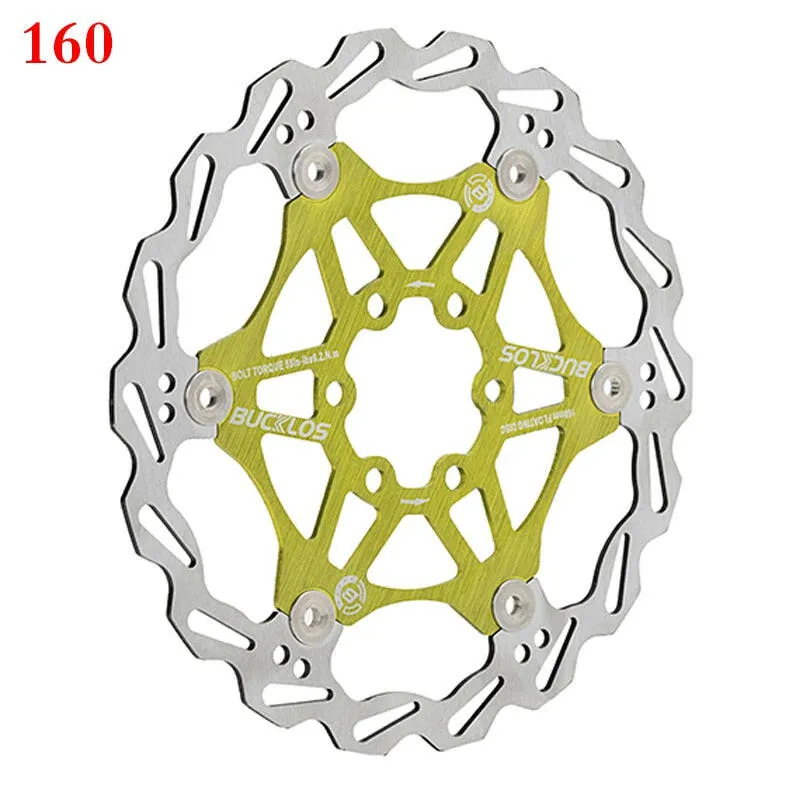 2PC BUCKLOS Bicycle Disc Brake 160/180/203 bike Floating Rotors Stainless Steel Mountain Bike Brake Rotor Mtb rotors Part 1PC