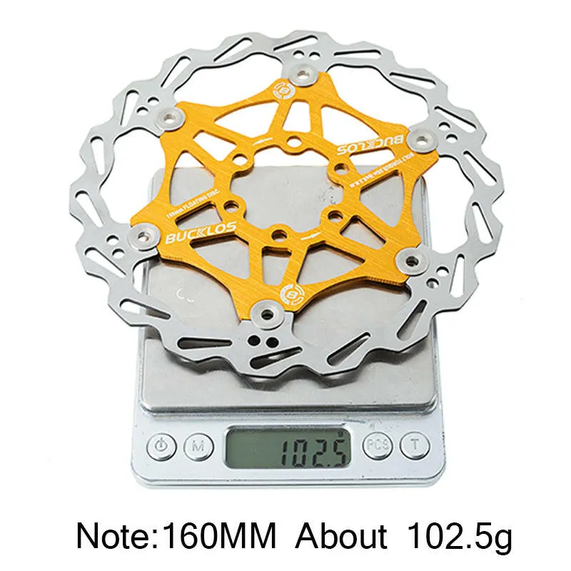 2PC BUCKLOS Bicycle Disc Brake 160/180/203 bike Floating Rotors Stainless Steel Mountain Bike Brake Rotor Mtb rotors Part 1PC