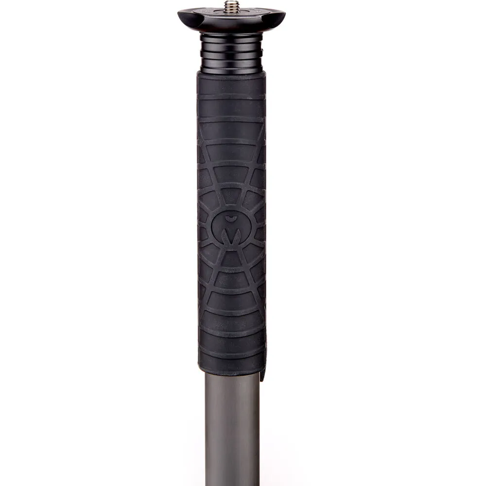 3 Legged Thing Lance 4-Section Carbon Fiber Monopod with DocZ Foot Stabilizer Kit - Darkness