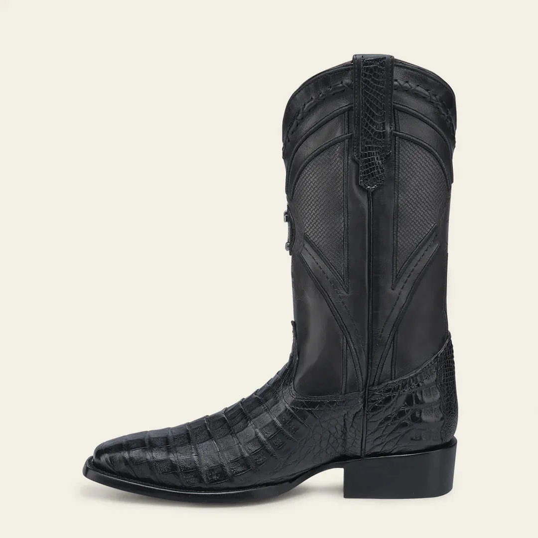 3C0AFY - Cuadra black western cowboy caiman boots for men