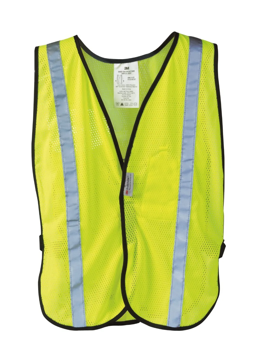 3M 94601-80030T Tekk Protection Day/Night Safety Vest, One Size, Hi-Viz Yellow