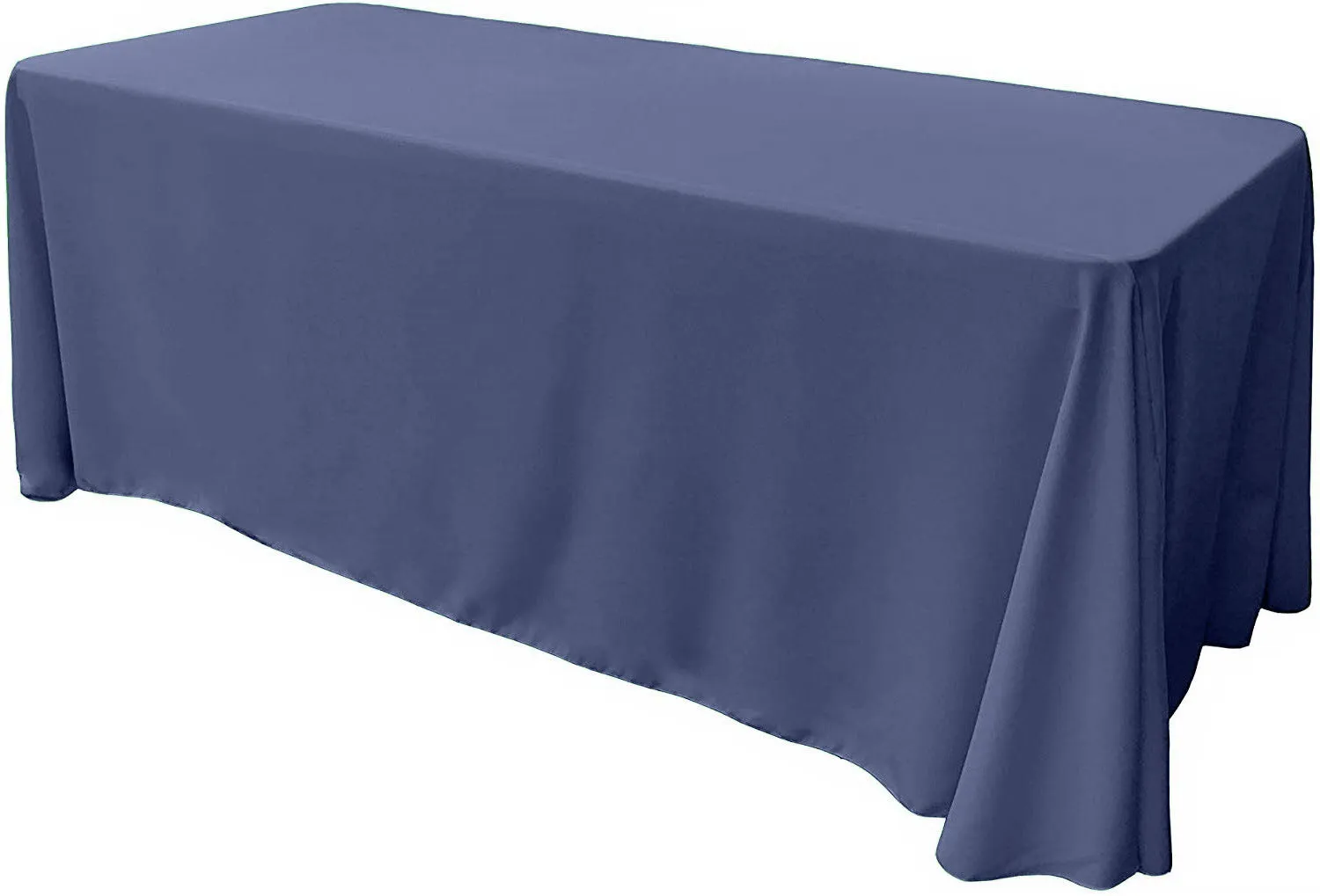 86" X 132" Rectangular Seamless Polyester Poplin Tablecloth, for Party/Wedding Tablecloth