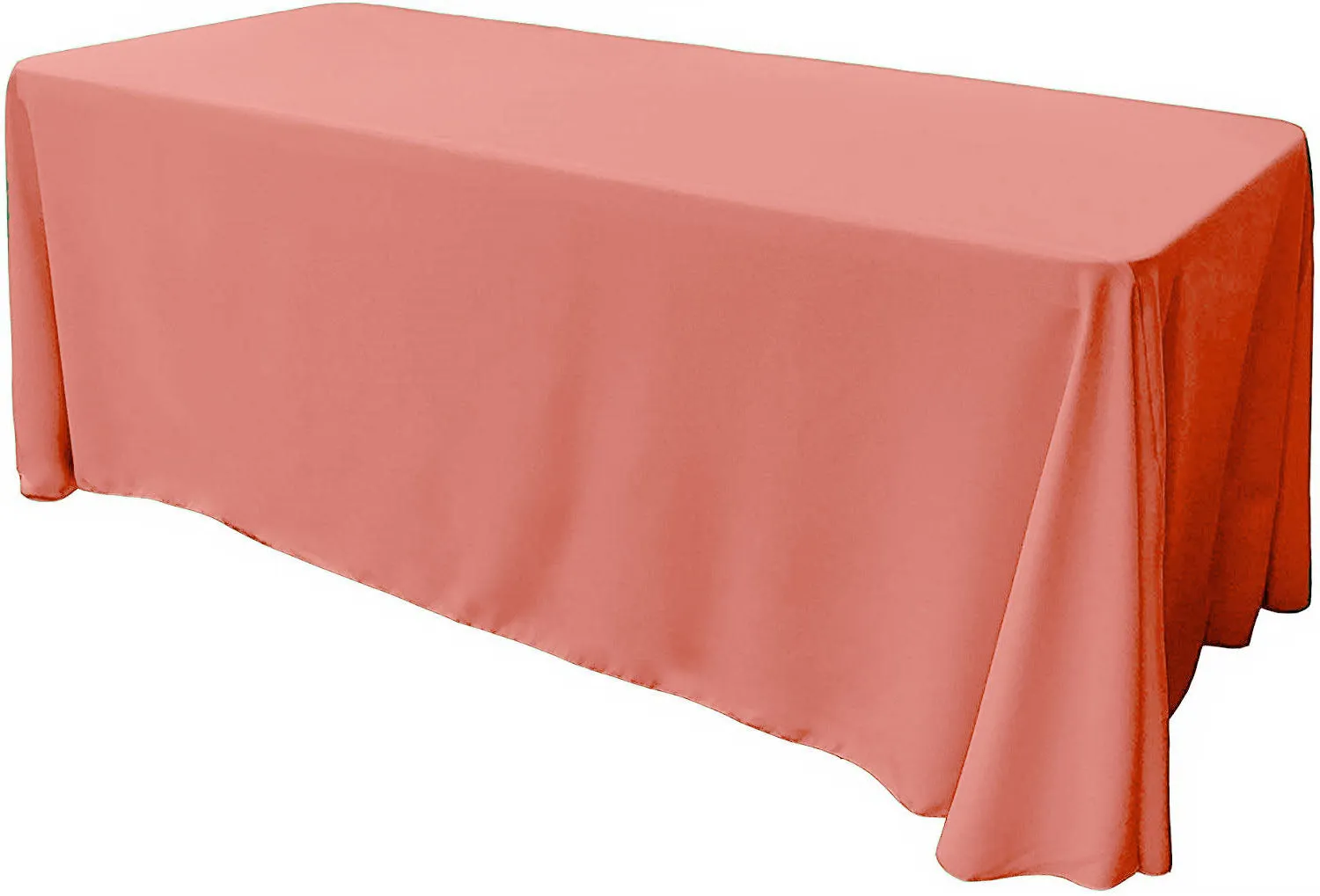 86" X 132" Rectangular Seamless Polyester Poplin Tablecloth, for Party/Wedding Tablecloth