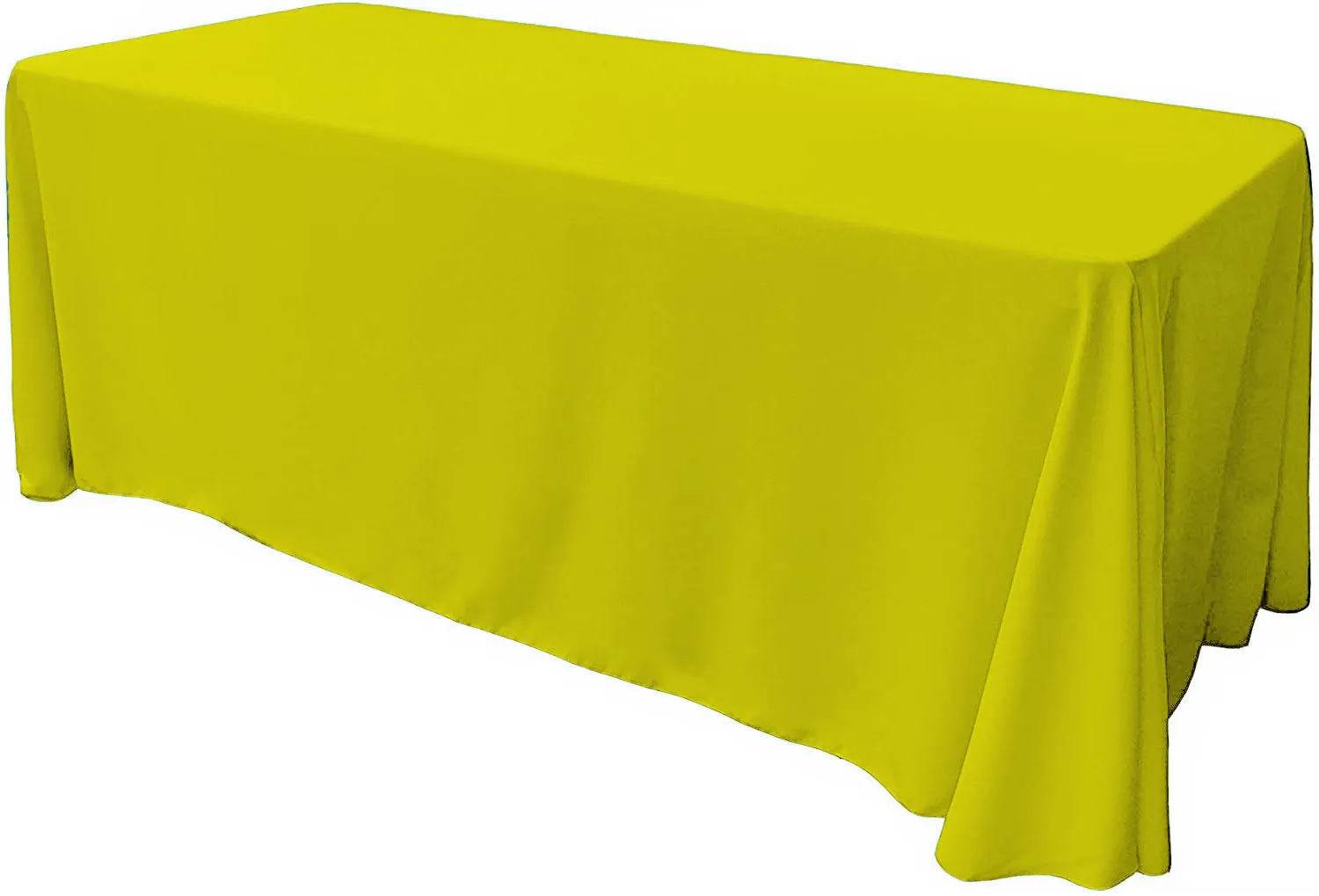 90" X 132" Rectangular Seamless Polyester Poplin Tablecloth, for Party/Wedding Tablecloth