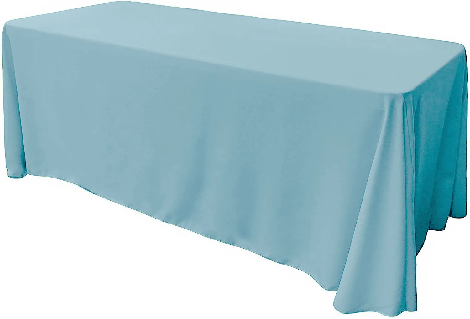 90" X 132" Rectangular Seamless Polyester Poplin Tablecloth, for Party/Wedding Tablecloth