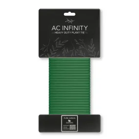 AC Infinity Heavy-Duty Twist Ties, Thin Rubberized Texture, 10m