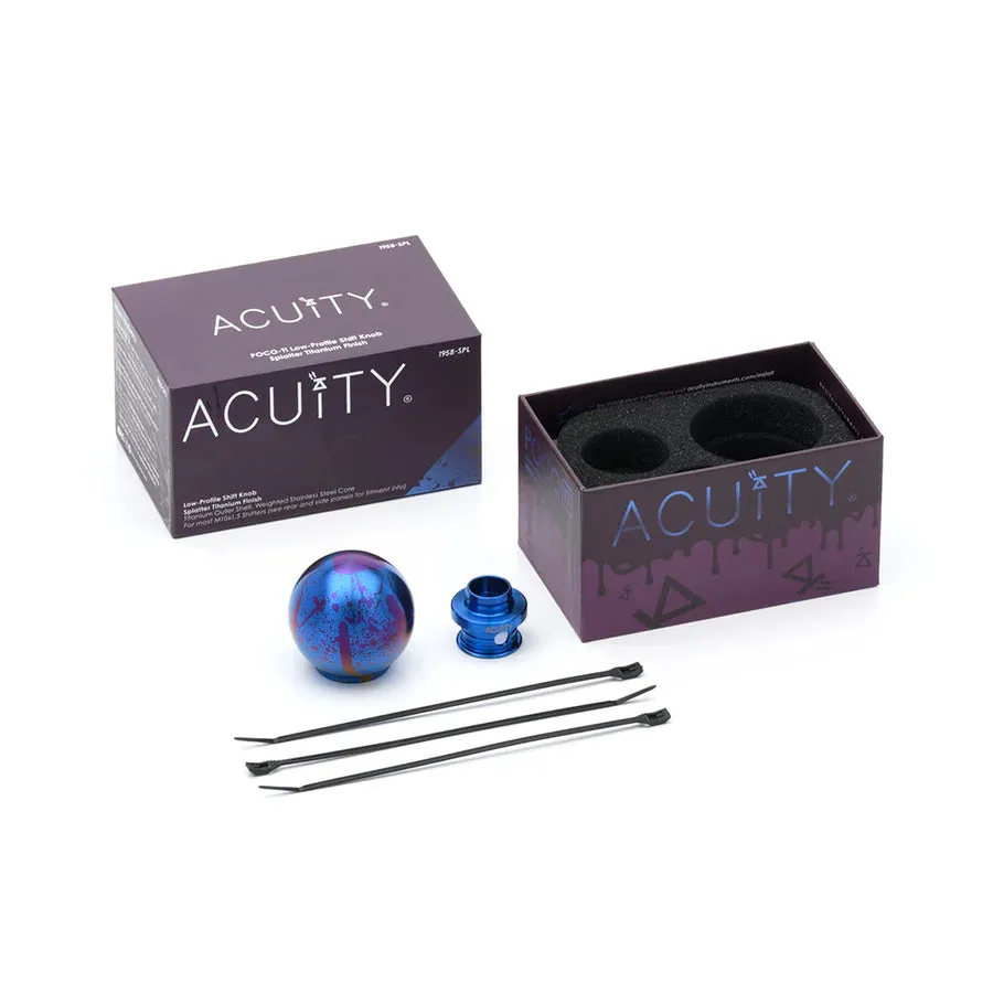 Acuity POCO Low-Profile Shift Knob Splatter Titanium (M10X1.5) - 1958-SPL