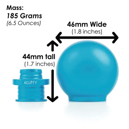 Acuity POCO Low-Profile Shift Knob Teal (M10X1.5) - 1925-TL