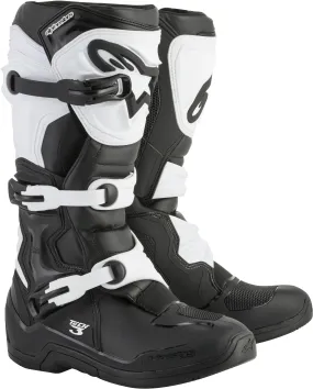 ALPINESTARS TECH 3 BOOTS BLACK/WHITE SZ 10 2013018-12-10