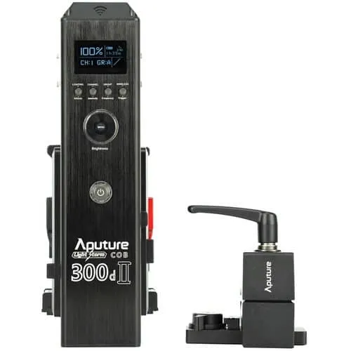 Aputure Light Storm 300D Mark II LED Light Kit with V-Mount Battery Plate