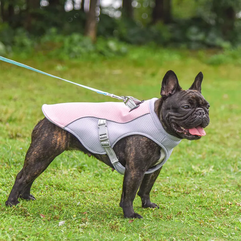 Breathable Vest For Sunstroke Prevention Water-soakable Dog Cooling Vest