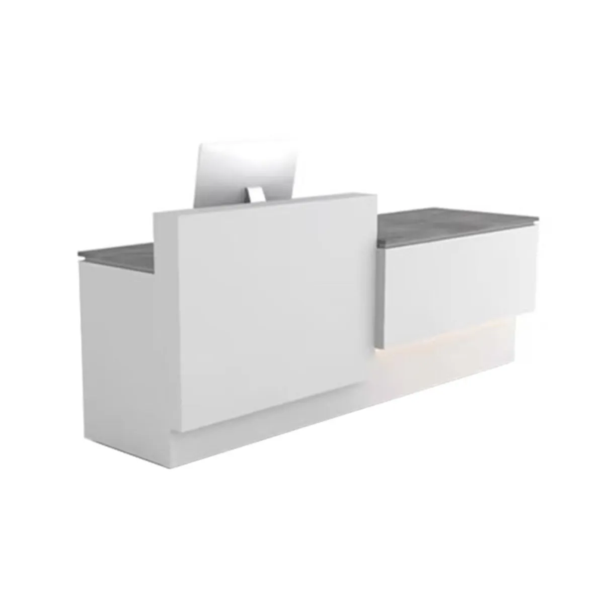 Compact Straight Reception Counter with Drawers and Cabinet for Shop JDT-10123