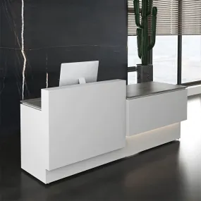 Compact Straight Reception Counter with Drawers and Cabinet for Shop JDT-10123