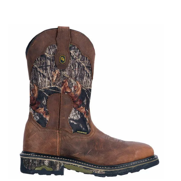 Dan Post Men's 11" Hunter Work Boot - Saddle Tan/Mossy Oak DP69408