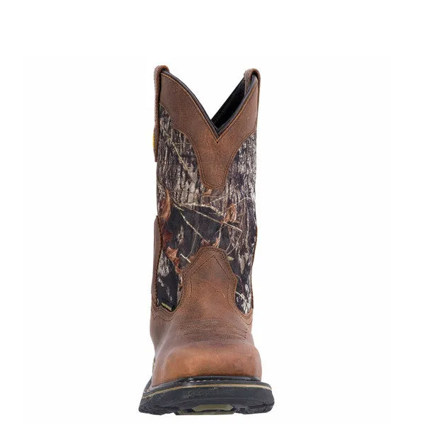 Dan Post Men's 11" Hunter Work Boot - Saddle Tan/Mossy Oak DP69408