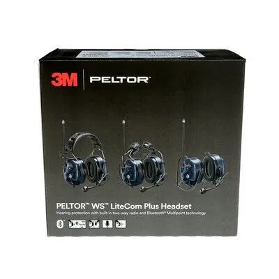 Earmuffs - 3M™ PELTOR™ WS LiteCom Plus Headset, MT73H7A4610WS6NA