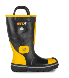 Firefighter Boots - STC Guardian Black & Yellow, Waterproof & Flame Resistant, S24014-11