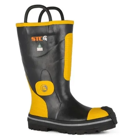 Firefighter Boots - STC Guardian Black & Yellow, Waterproof & Flame Resistant, S24014-11