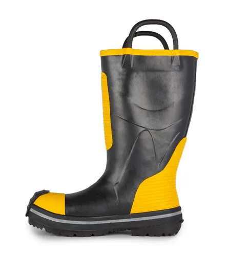 Firefighter Boots - STC Guardian Black & Yellow, Waterproof & Flame Resistant, S24014-11