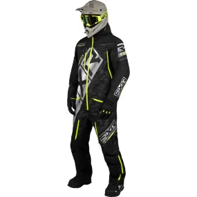 FXR CX Lite Snowmobile Monosuit Black/Black Camo/HiVis