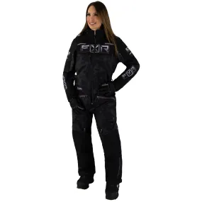 FXR Womens Maverick Lite Snowmobile Monosuit Camo/Muted Grape Fade