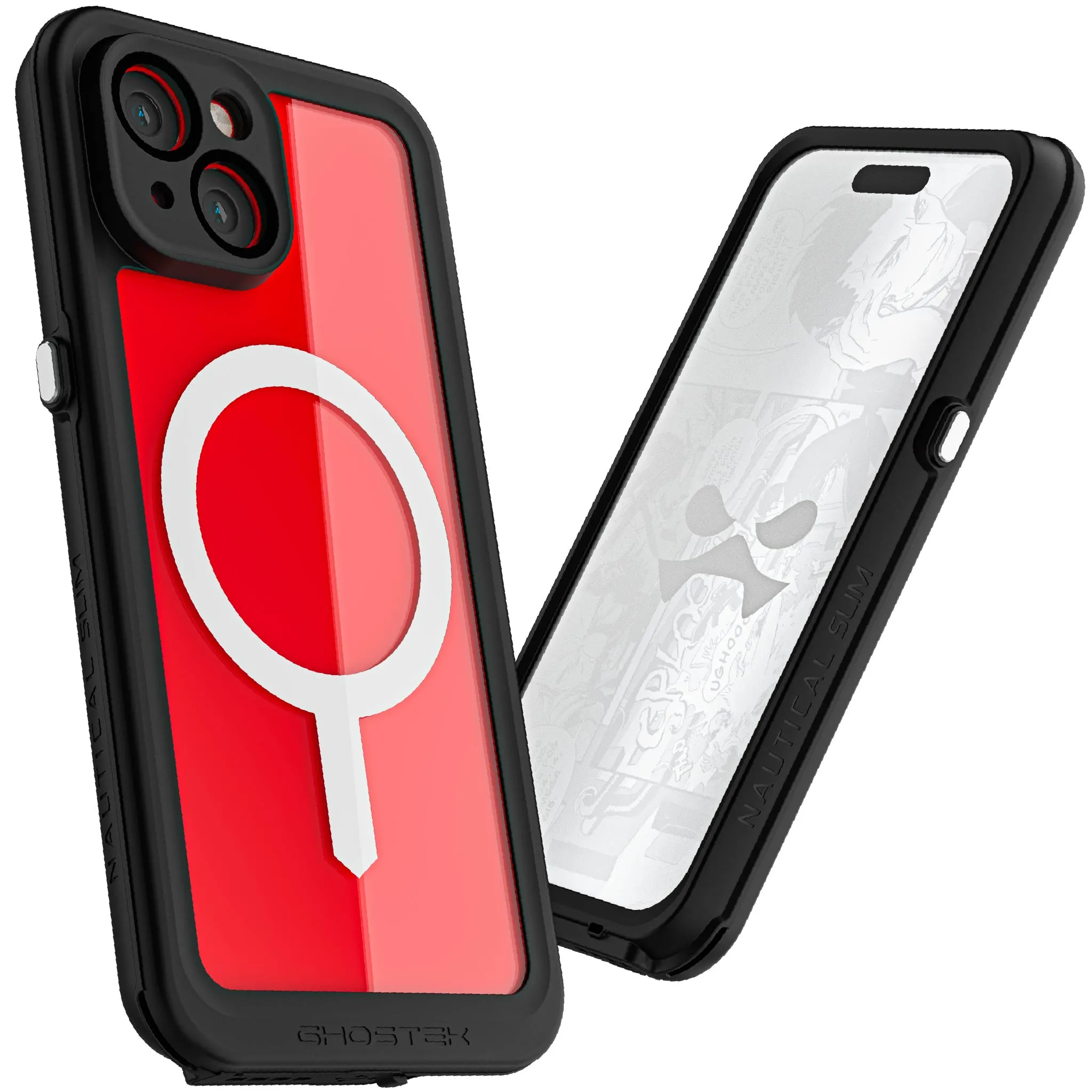 Ghostek iPhone 15 Plus Case Nautical Slim Waterproof w/ Magsafe Clear