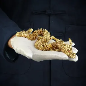 Gold Dragon with Movable Joints