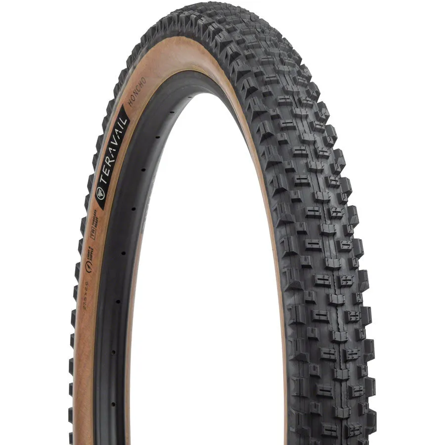 Honcho Mountain Bike Tire - 27.5 x 2.6, Tubeless, Tan, Durable, Grip Compound