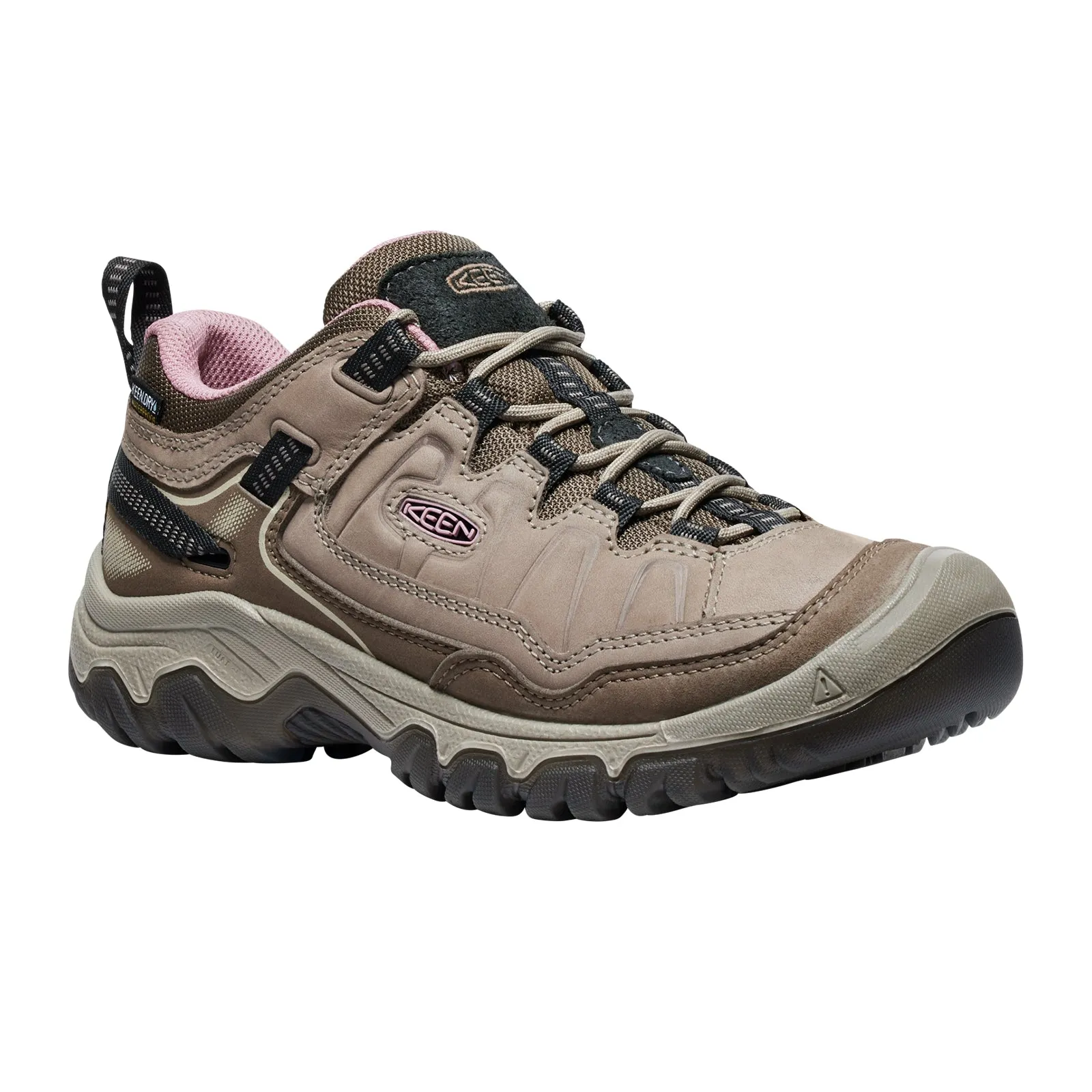 Keen Targhee IV Waterproof Hiking Shoe (Women) - Brindle/Nostalgia Rose