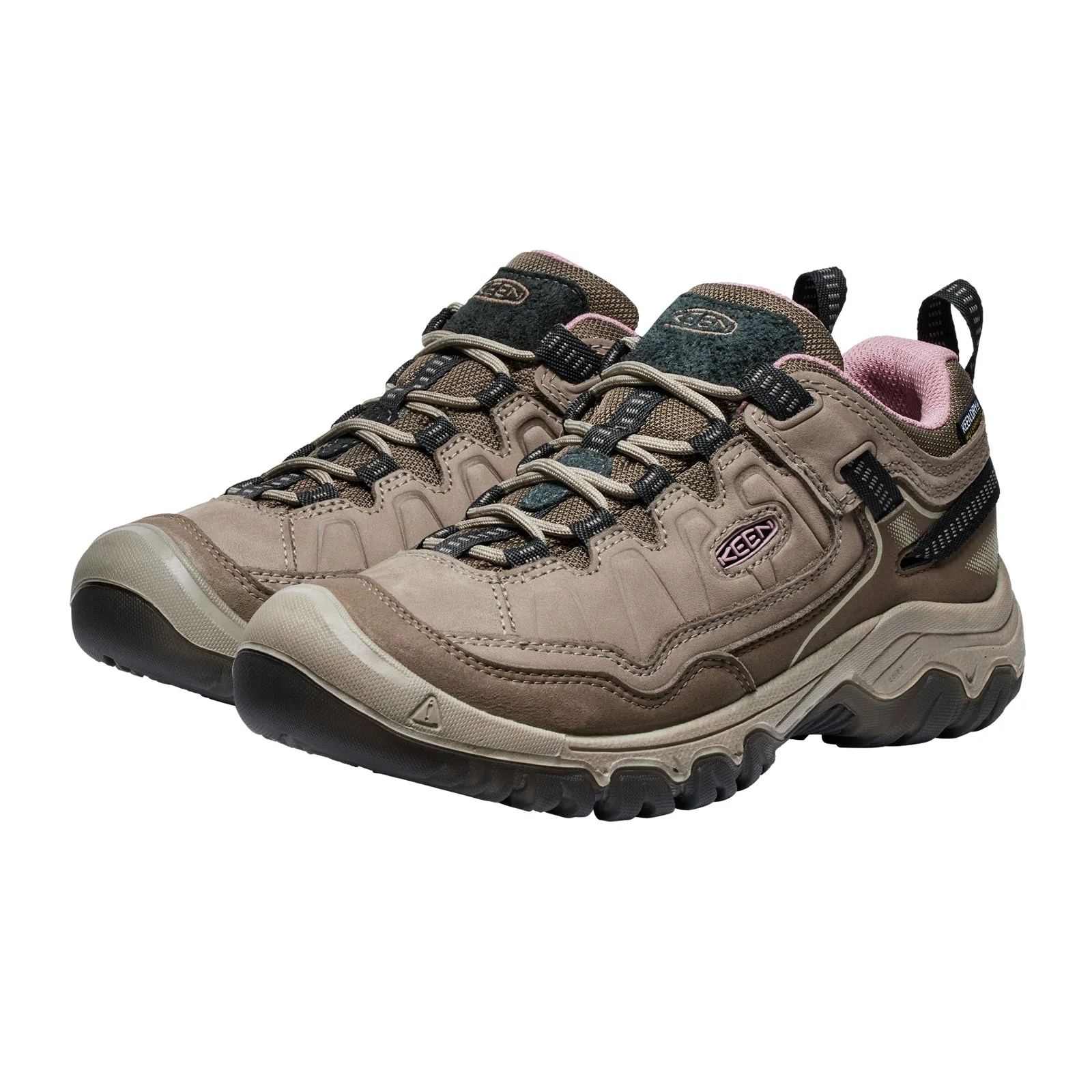 Keen Targhee IV Waterproof Hiking Shoe (Women) - Brindle/Nostalgia Rose