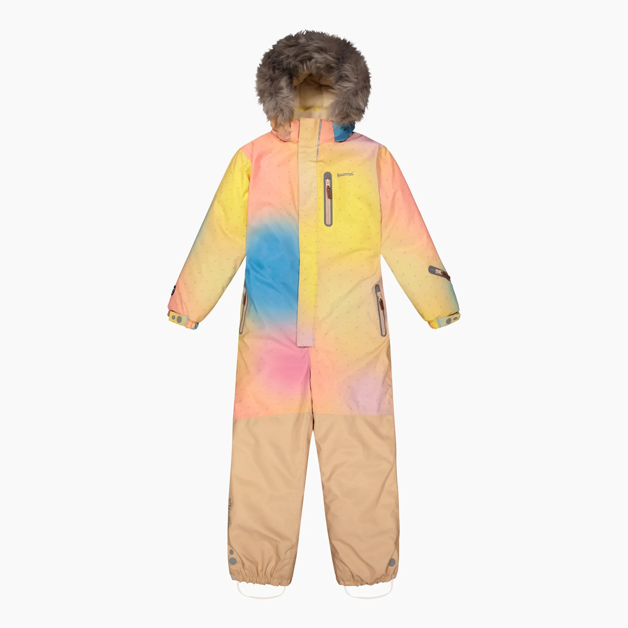 Kids´ winter snowsuit Henna, Toffee Shadow