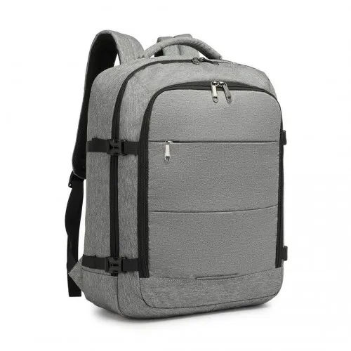 Kono Multi-level High-capacity Grey Cabin Bag Travel Backpack (30L)