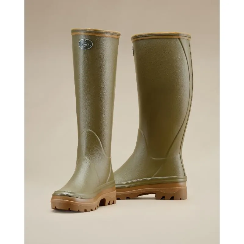 Le Chameau Giverny Jersey Lined Ladies Boot - Iconic Green