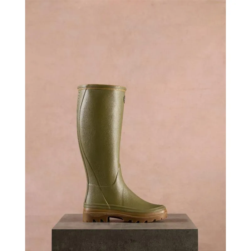 Le Chameau Giverny Jersey Lined Ladies Boot - Iconic Green