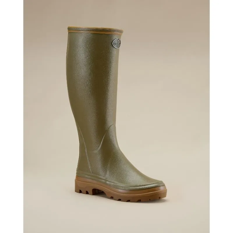 Le Chameau Giverny Jersey Lined Ladies Boot - Iconic Green