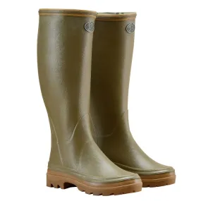 Le Chameau Giverny Jersey Lined Ladies Boot - Iconic Green