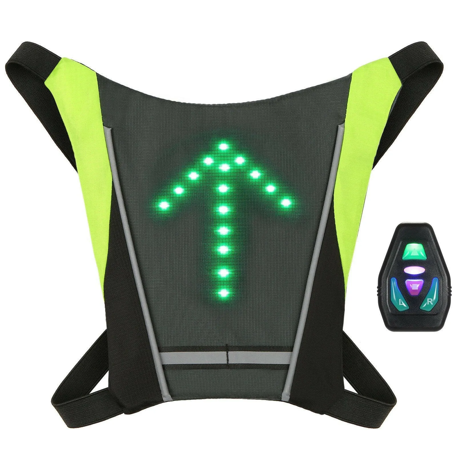 Lixada USB Rechargeable Reflective Backpack