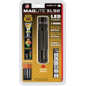 Maglite XL50-S3016 LED Flashlight, Black, 104 Lumens