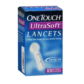 Onetouch Ultrasoft Lancets 100 each By Onetouch