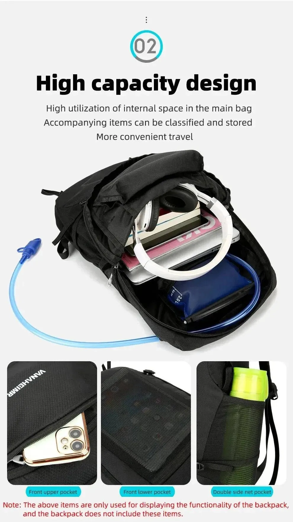 Portable Foldable Waterpr Backpack Folding Mountaineering Bag Ultralight Outdoor Climbing Cycling Travel Knapsack Hiking Daypack