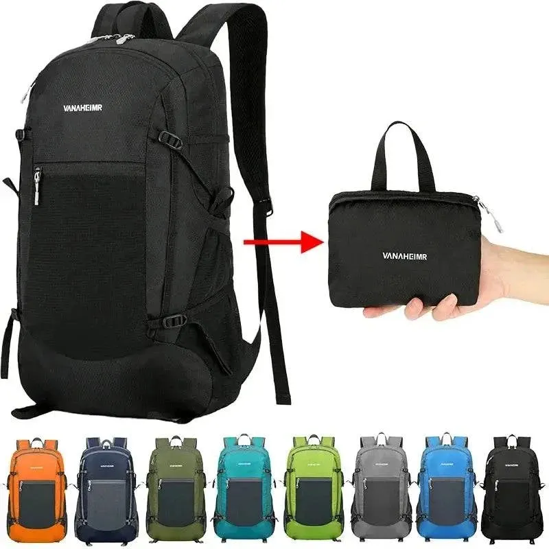 Portable Foldable Waterpr Backpack Folding Mountaineering Bag Ultralight Outdoor Climbing Cycling Travel Knapsack Hiking Daypack