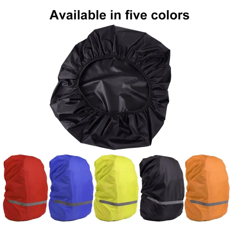 Reflective Light Waterproof Dustproof Backpack Rain Cover Portable Ultralight Shoulder Bag Protect Cover, Size:L(Black)