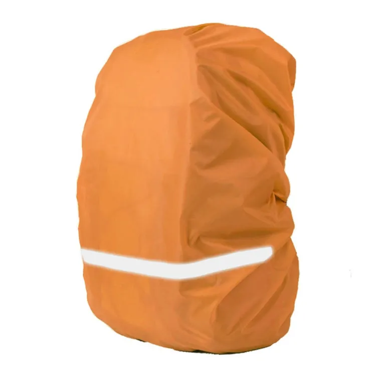 Reflective Light Waterproof Dustproof Backpack Rain Cover Portable Ultralight Shoulder Bag Protect Cover, Size:M(Orange)