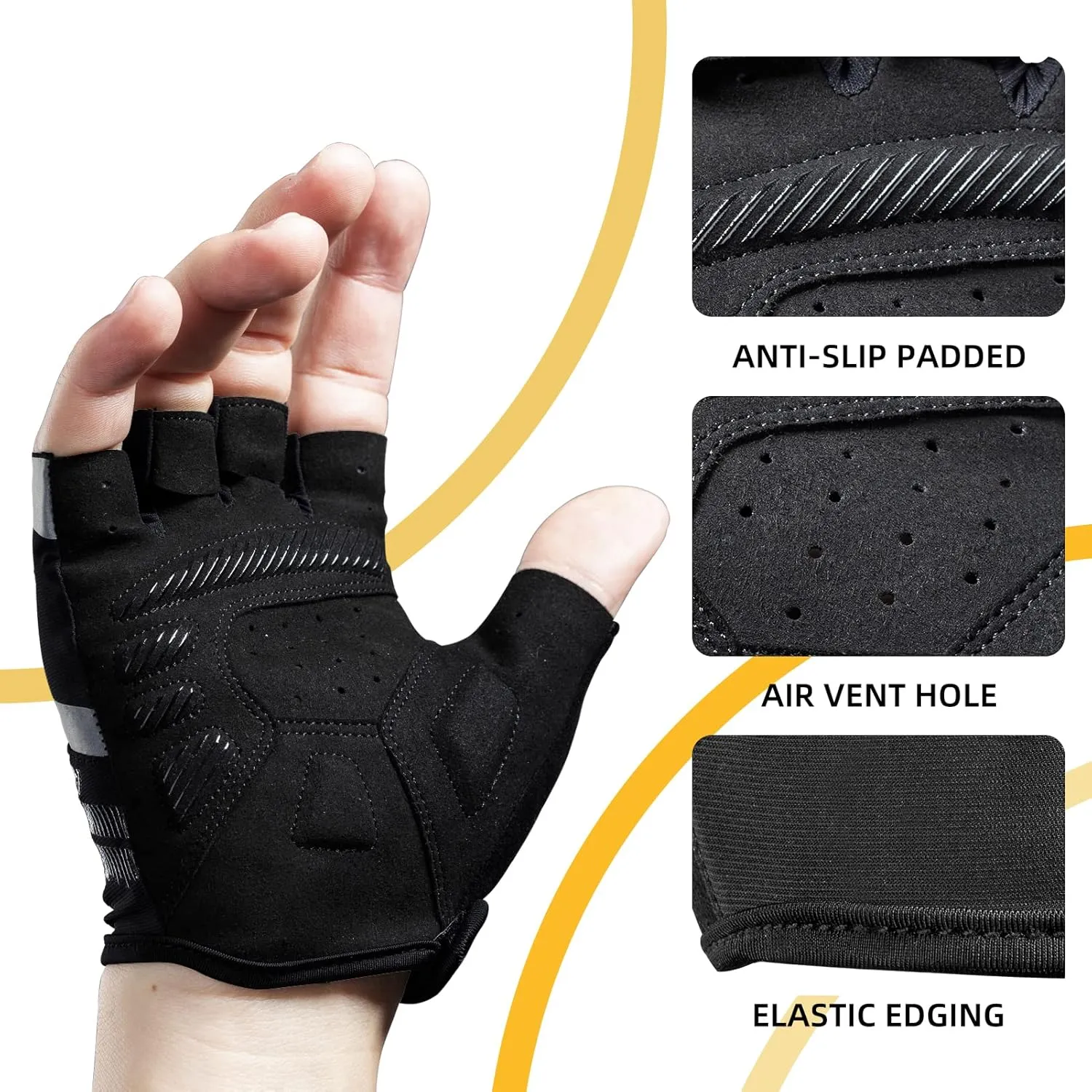 ROCKBROS Cycling Gloves Shock Absorbing Breathable