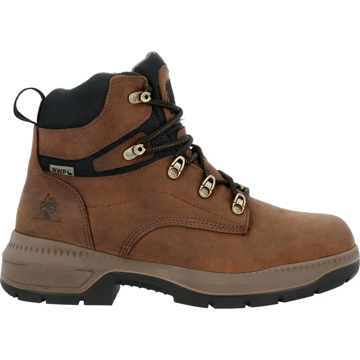 Rocky Worksmart Men's Waterproof Work Boots Rkk0457 In Brown